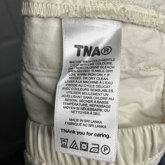 TNA Joggers Womens Large Cream Stretch Outdoor Running Track Comfy Loungewear - Picture 6 of 11